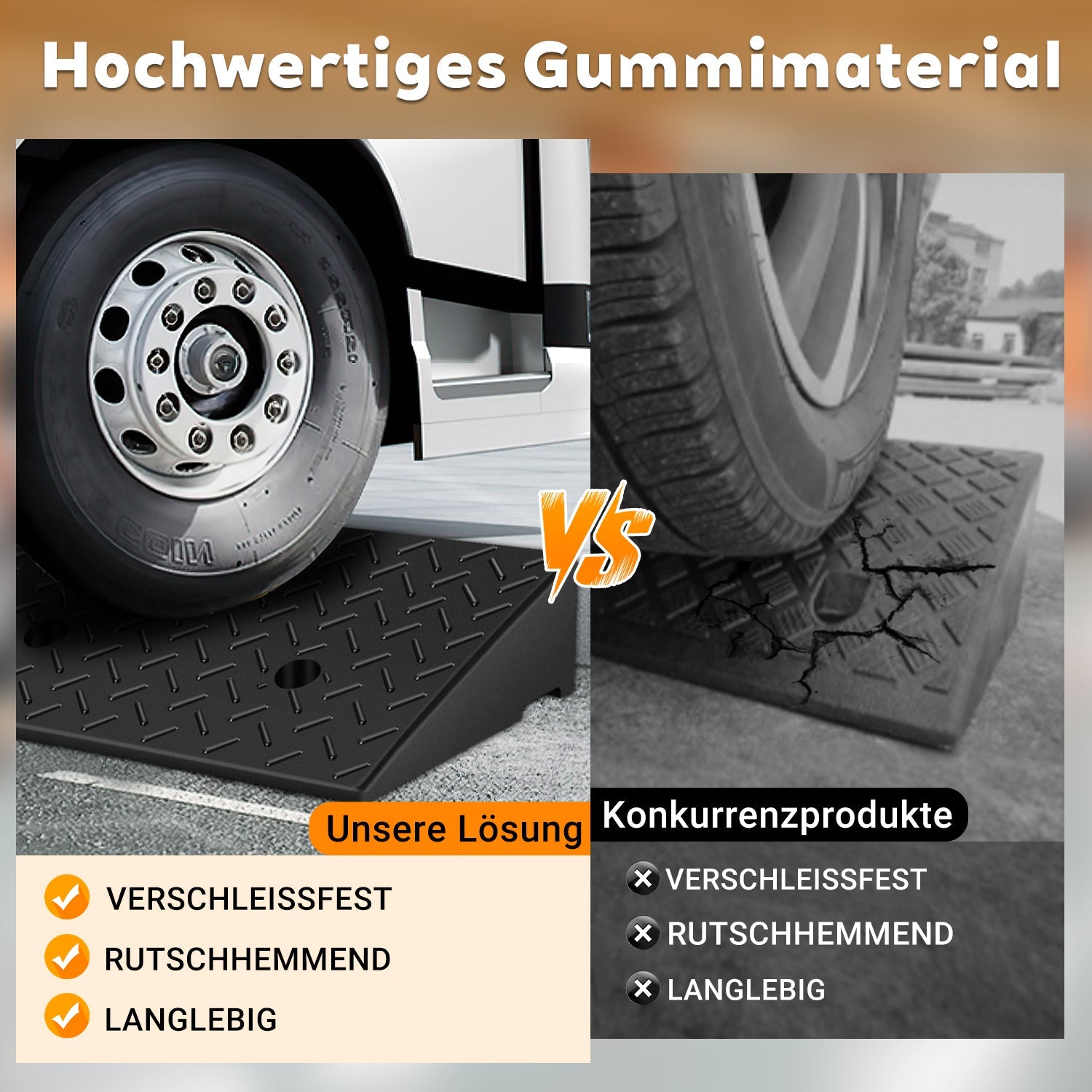 Cosmo Go 2x Auffahrrampe Fahrzeugrampe bis 10T