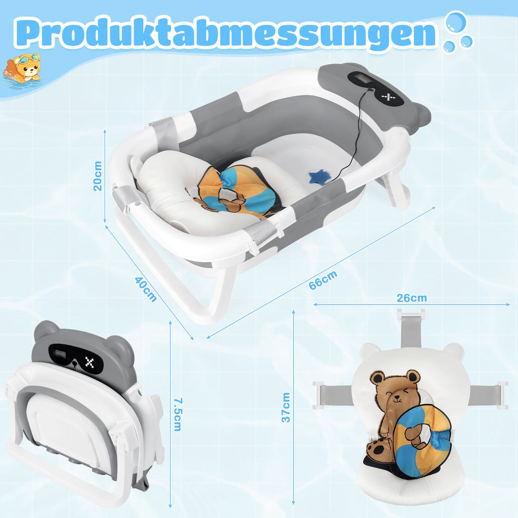 Cosmo Go Baby Badewanne Faltbare mit Badematte