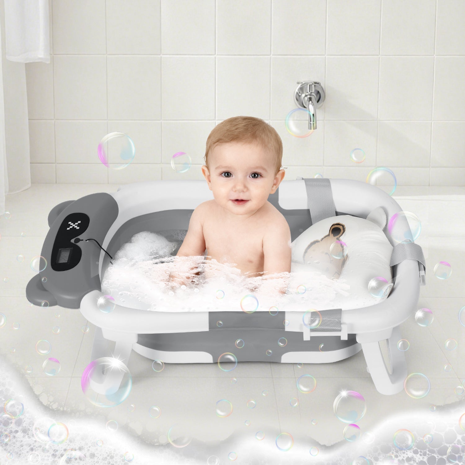 Cosmo Go Baby Badewanne Faltbare mit Badematte