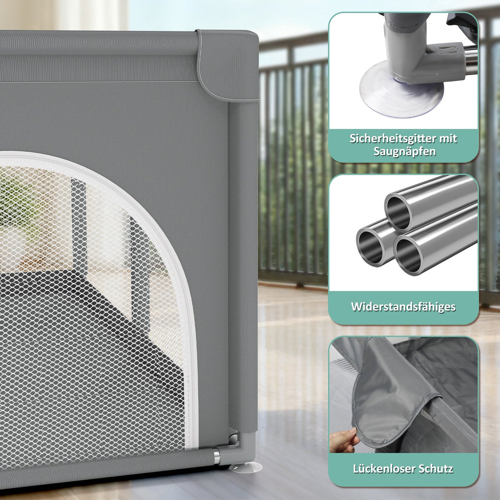 Cosmo Go Baby Laufstall Laufgitter Faltbar 130x130cm/150x180cm