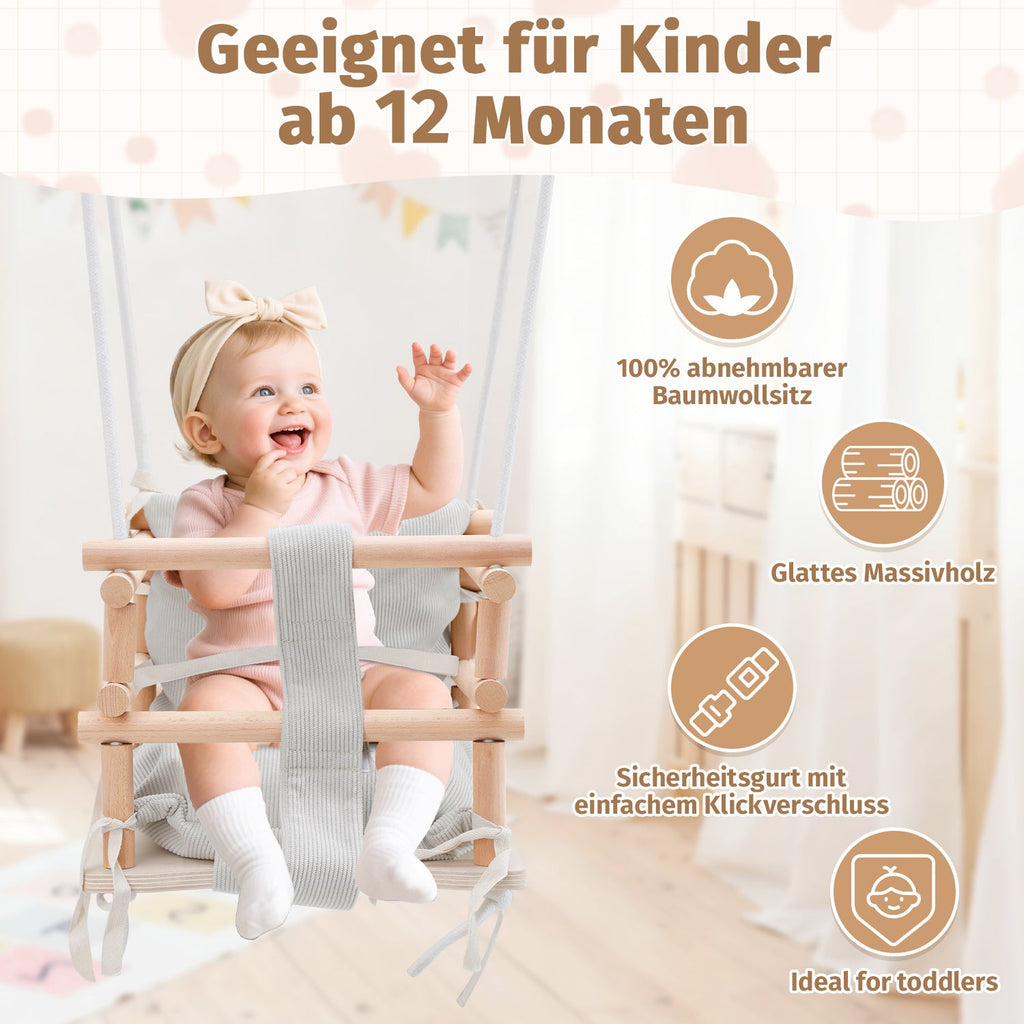 Cosmo Go Babyschaukel 3-in-1 Höhenverstellbar mit Kissen