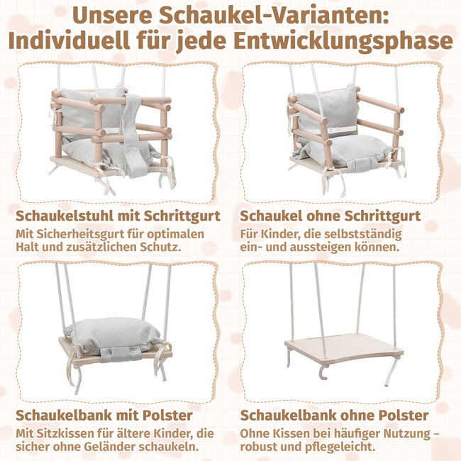 Cosmo Go Babyschaukel 3-in-1 Höhenverstellbar mit Kissen Main Image