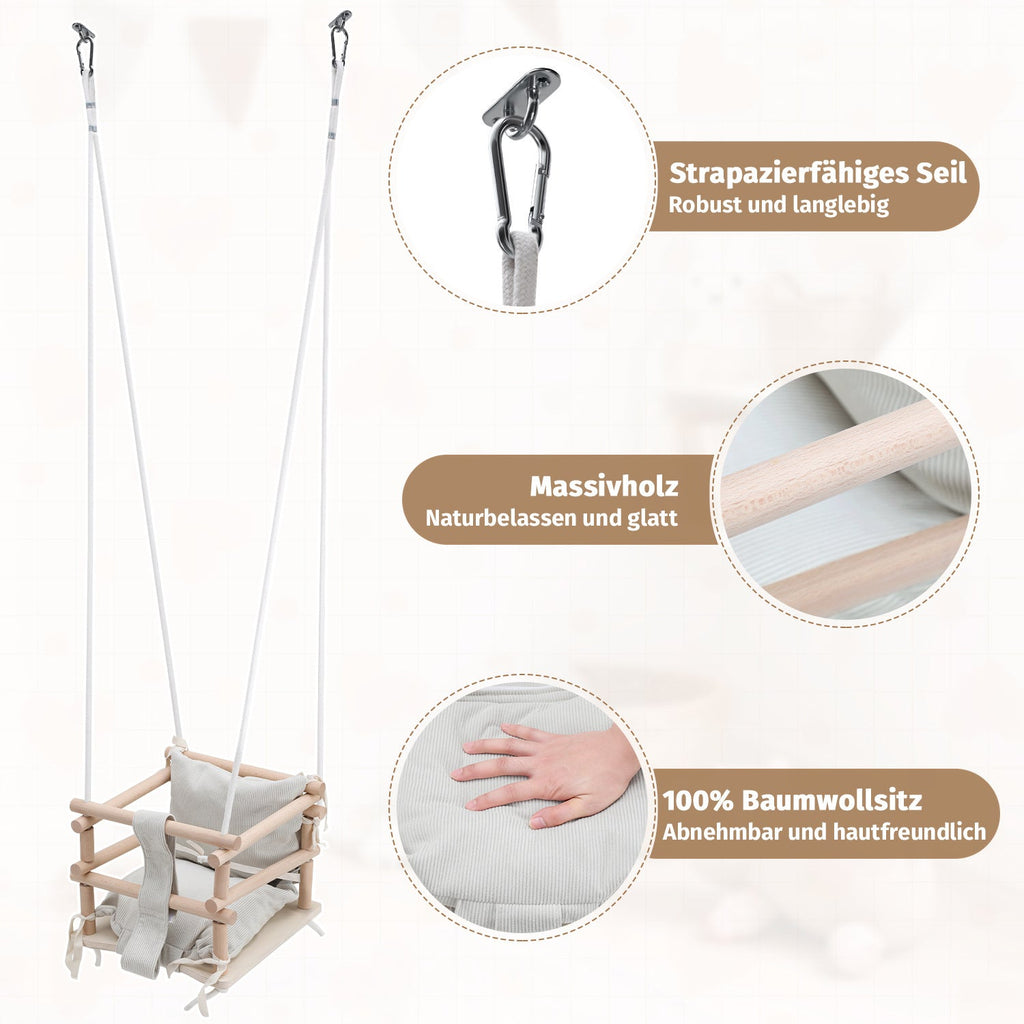 Cosmo Go Babyschaukel 3-in-1 Höhenverstellbar mit Kissen