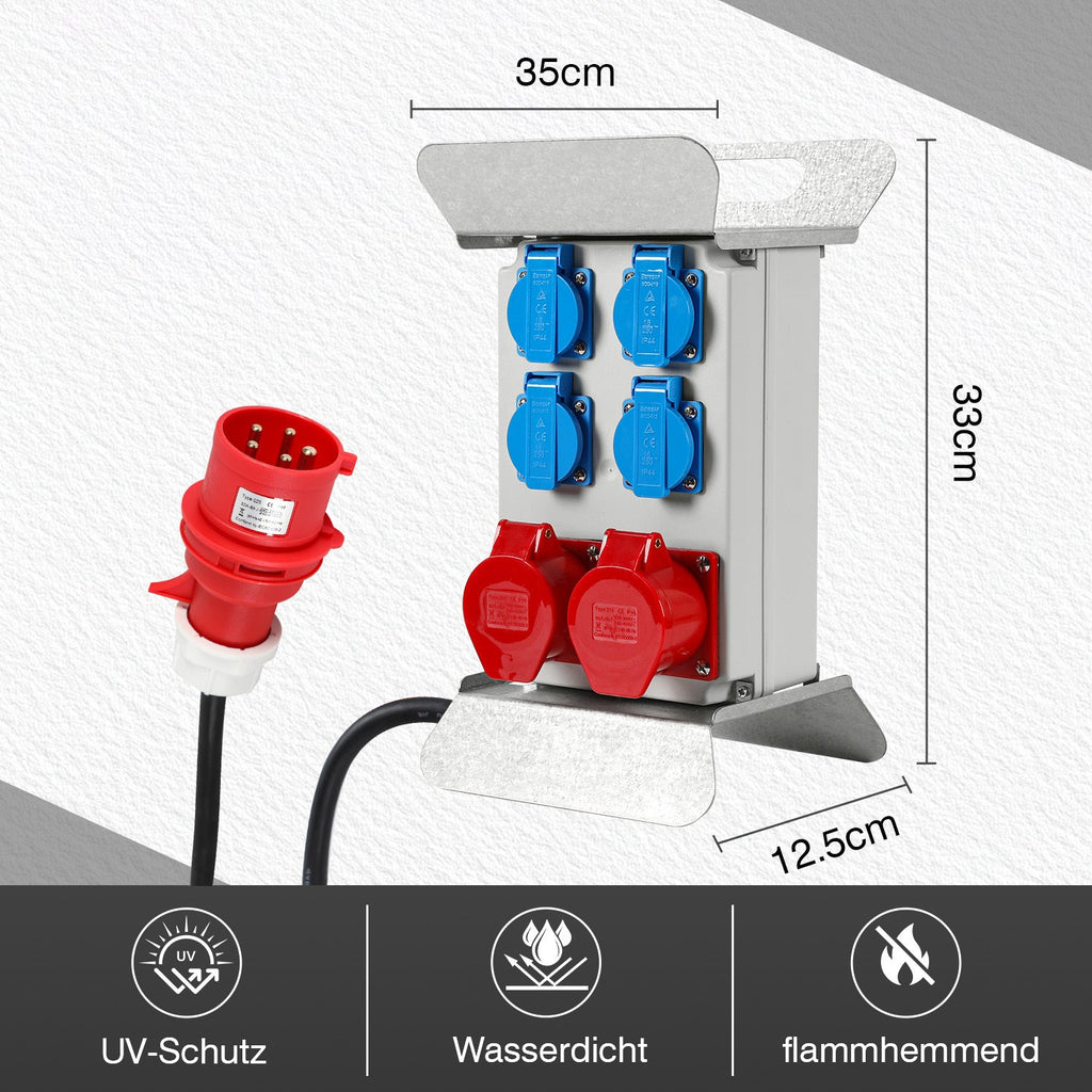 Cosmo Go Baustromverteiler CEE 2 x 16A 400V+4x 230V 5 Polig