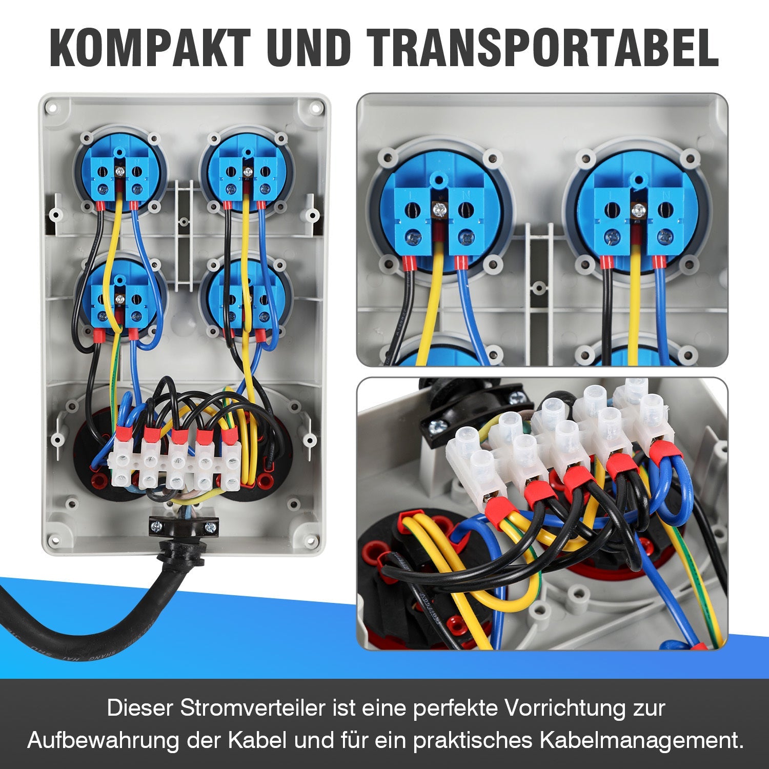 Cosmo Go Baustromverteiler CEE 2 x 16A 400V+4x 230V 5 Polig