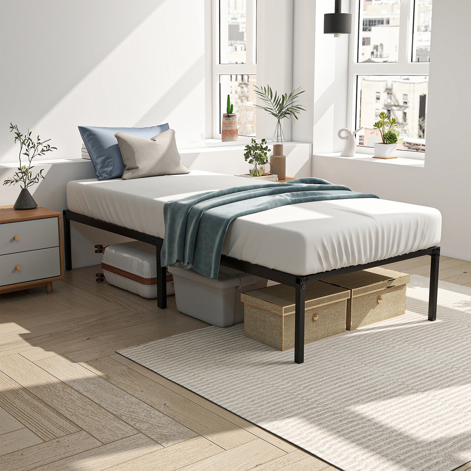 Cosmo Go Bettgestell Faltbar Bettrahmen 90x200cm