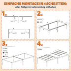 Cosmo Go Bettgestell Faltbar Bettrahmen 90x200cm