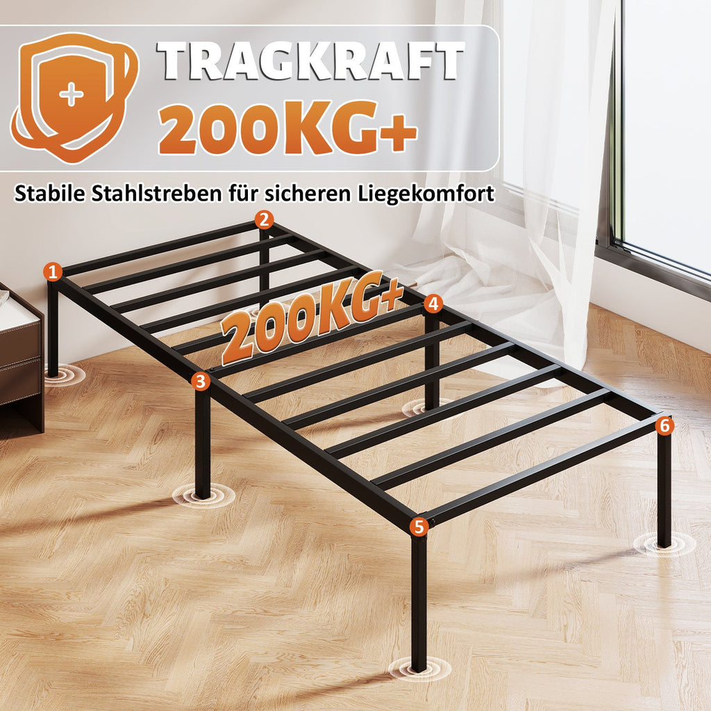 Cosmo Go Bettgestell Faltbar Bettrahmen 90x200cm