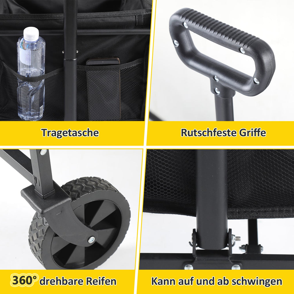 Cosmo Go Faltbar Bollerwagen Transportwagen 60L