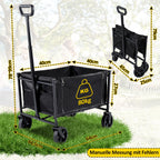Cosmo Go Faltbar Bollerwagen Transportwagen 60L