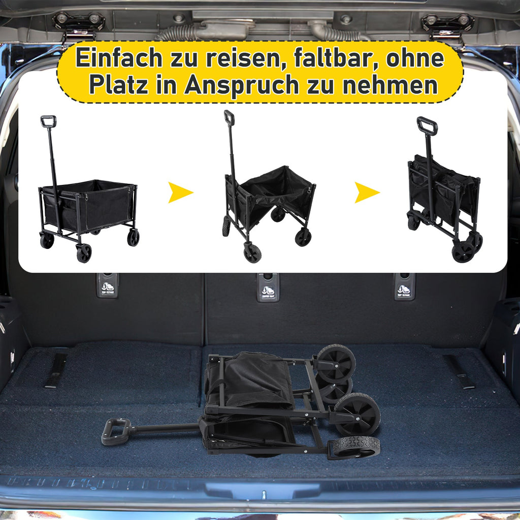 Cosmo Go Faltbar Bollerwagen Transportwagen 60L