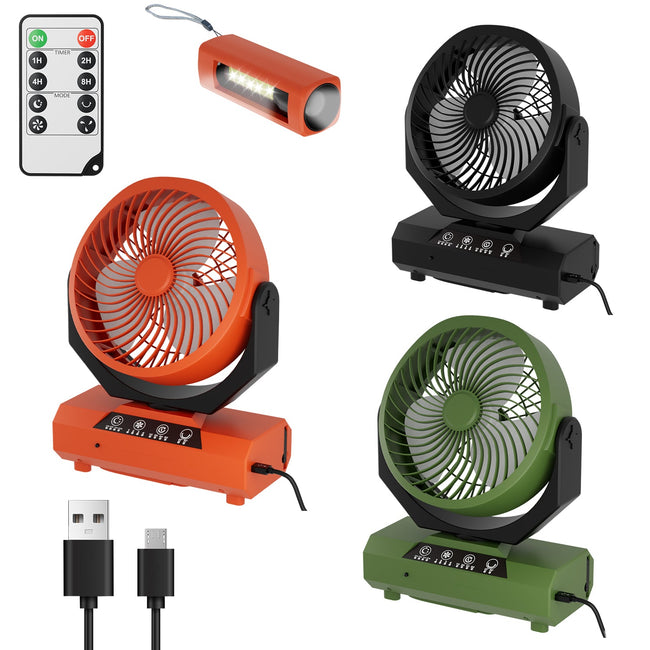 Cosmo Go Camping ventilator mit Haken & LED-Laterne 20000mAh Hover Image