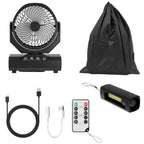 Cosmo Go Camping ventilator mit Haken & LED-Laterne 20000mAh