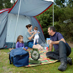 Cosmo Go Camping ventilator mit Haken & LED-Laterne 20000mAh