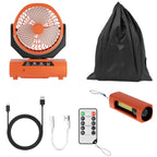 Cosmo Go Camping ventilator mit Haken & LED-Laterne 20000mAh