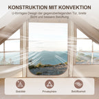 Cosmo Go Aufblasbares Campingzelt mit Dachfenster 6.3㎡