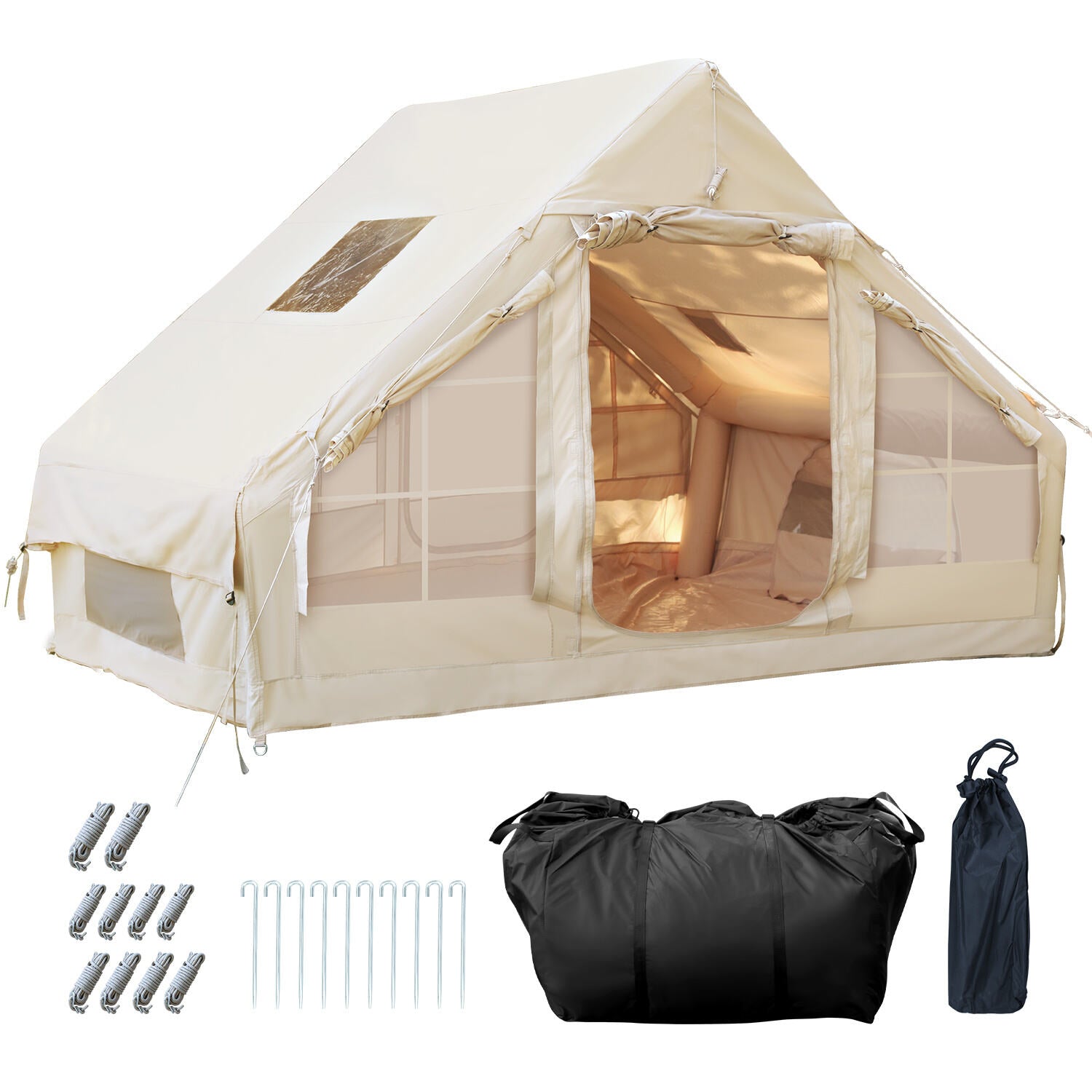 Cosmo Go Aufblasbares Campingzelt mit Dachfenster 6.3㎡