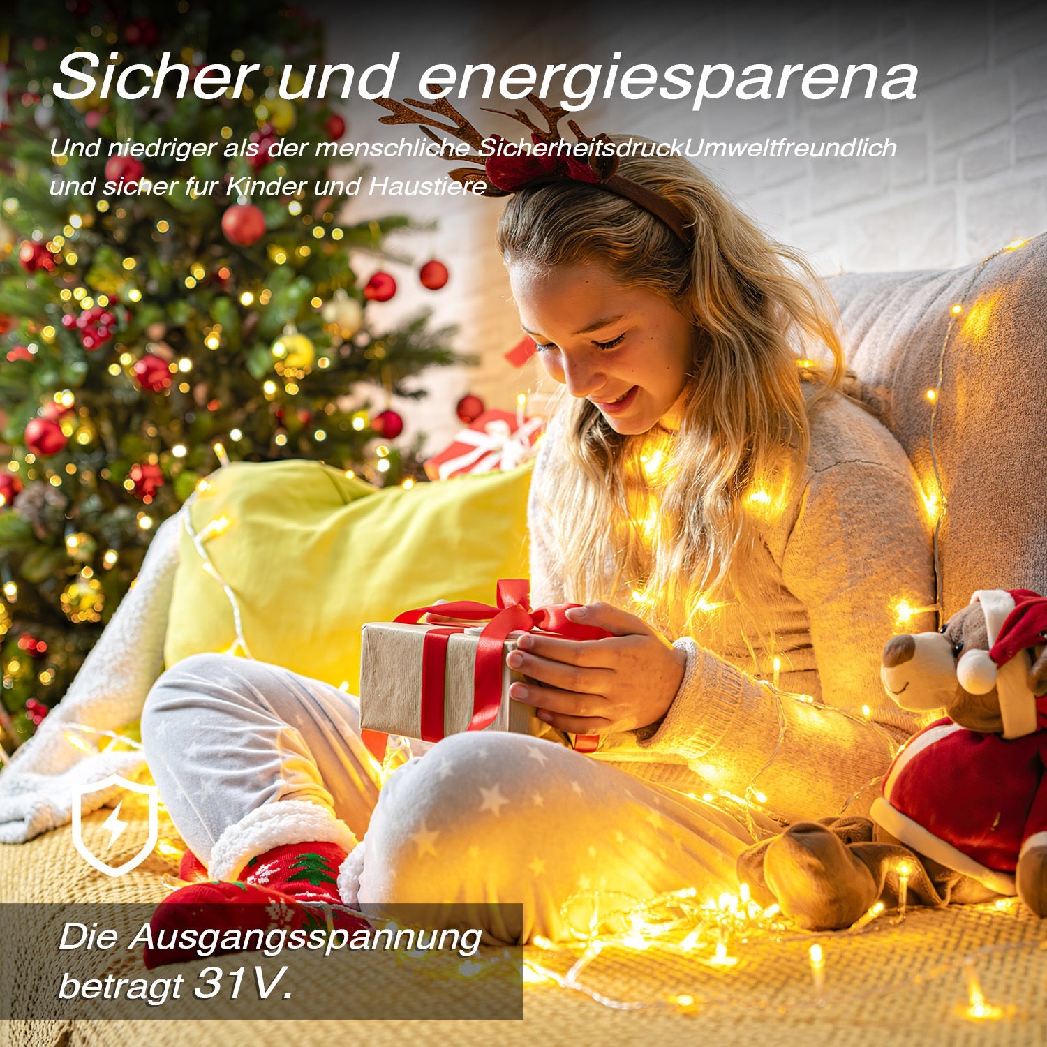 Cosmo Go LED Lichterkette IP44 10m-200m Weiß Kabel