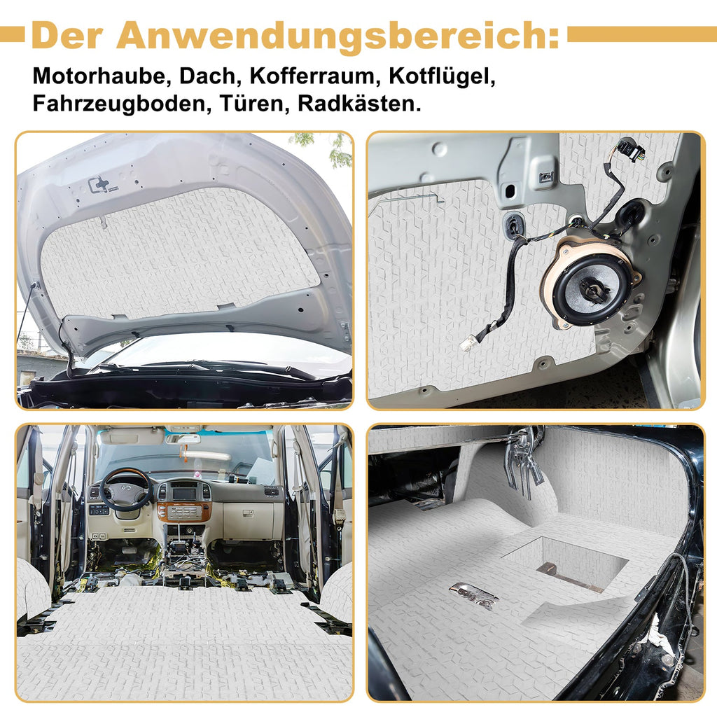 Cosmo Go Dämmmatte Auto Alubutyl Selbstklebend 2m/4m