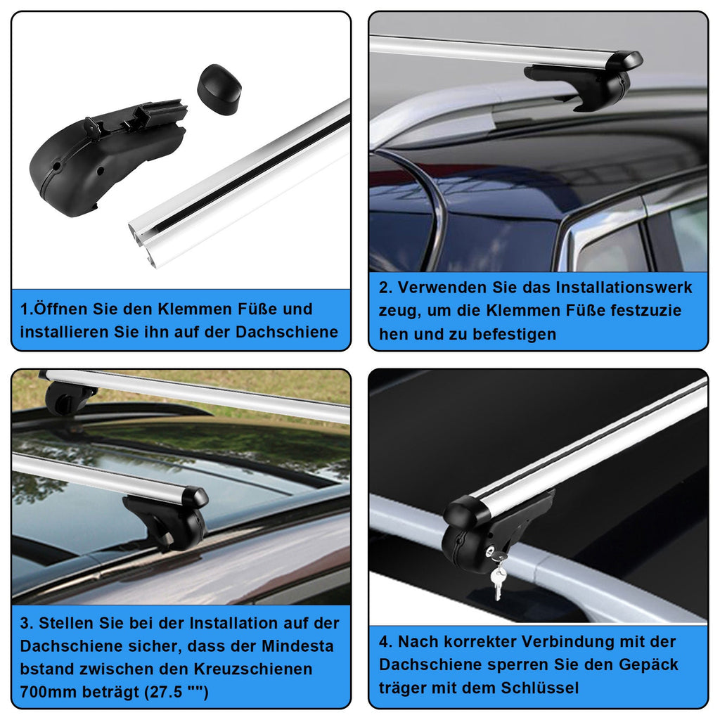 Cosmo Go Dachträger Dachgepäckträger Universal Alu 150kg