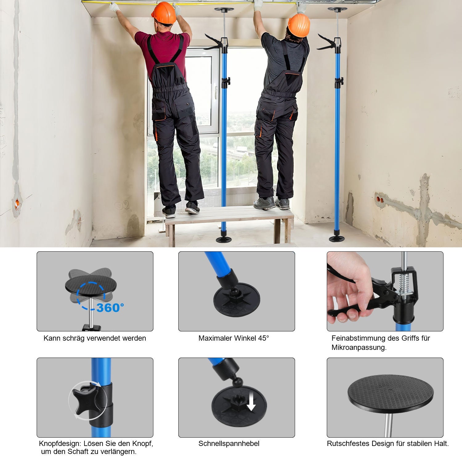 Cosmo Go Deckenstütze Teleskopstütze bis 50 kg 115-290cm