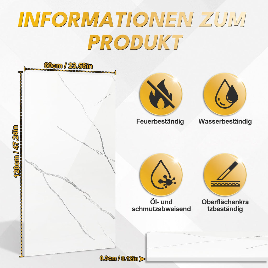 Cosmo Go Wandpaneele Dekorationsplatten Marmor 120x60cm 4x