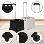 Cosmo Go Klappbarer Einkaufswagen 45L/50L mit Deckel