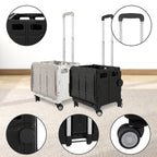 Cosmo Go Klappbarer Einkaufswagen 45L/50L mit Deckel