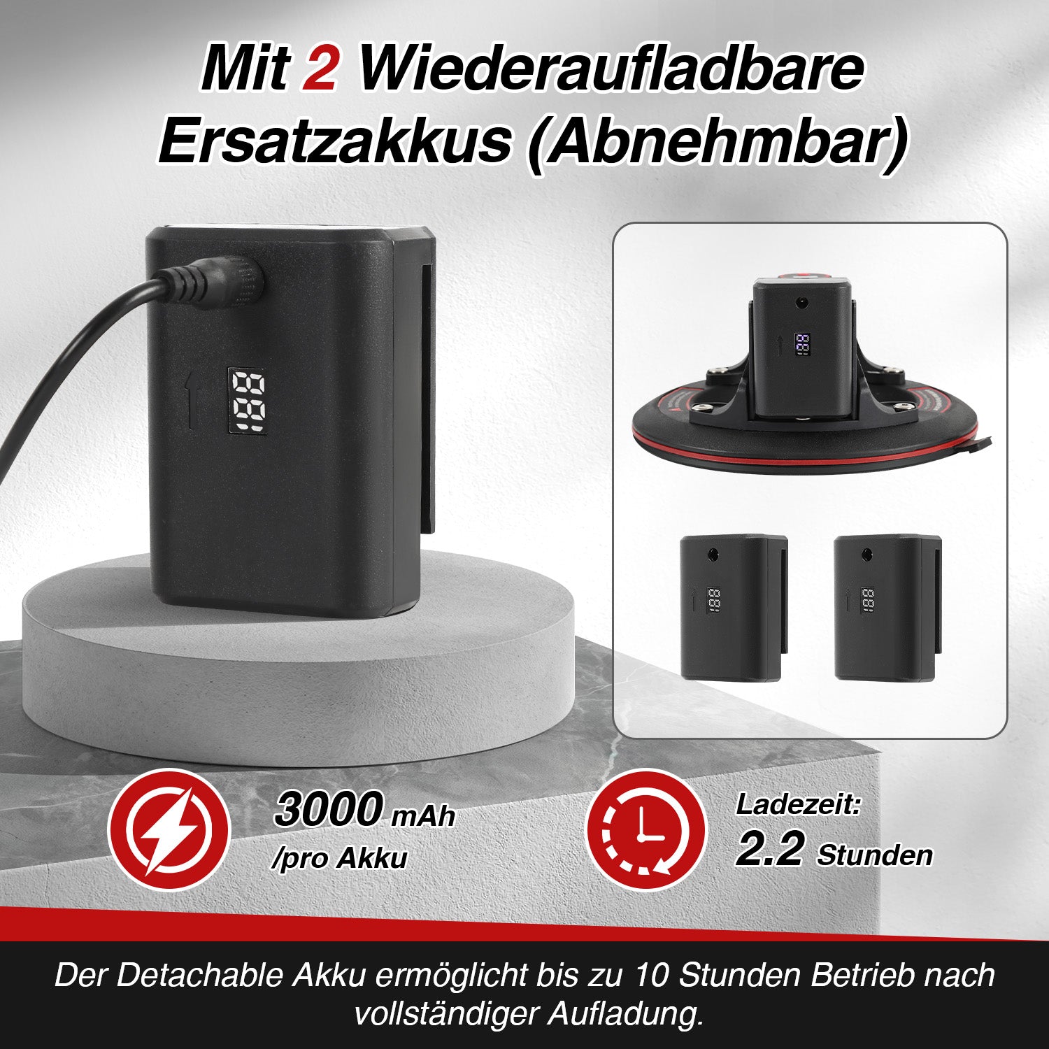 Cosmo Go Elektrischer Vakuumheber 8 Zoll Tragkraft 200kg