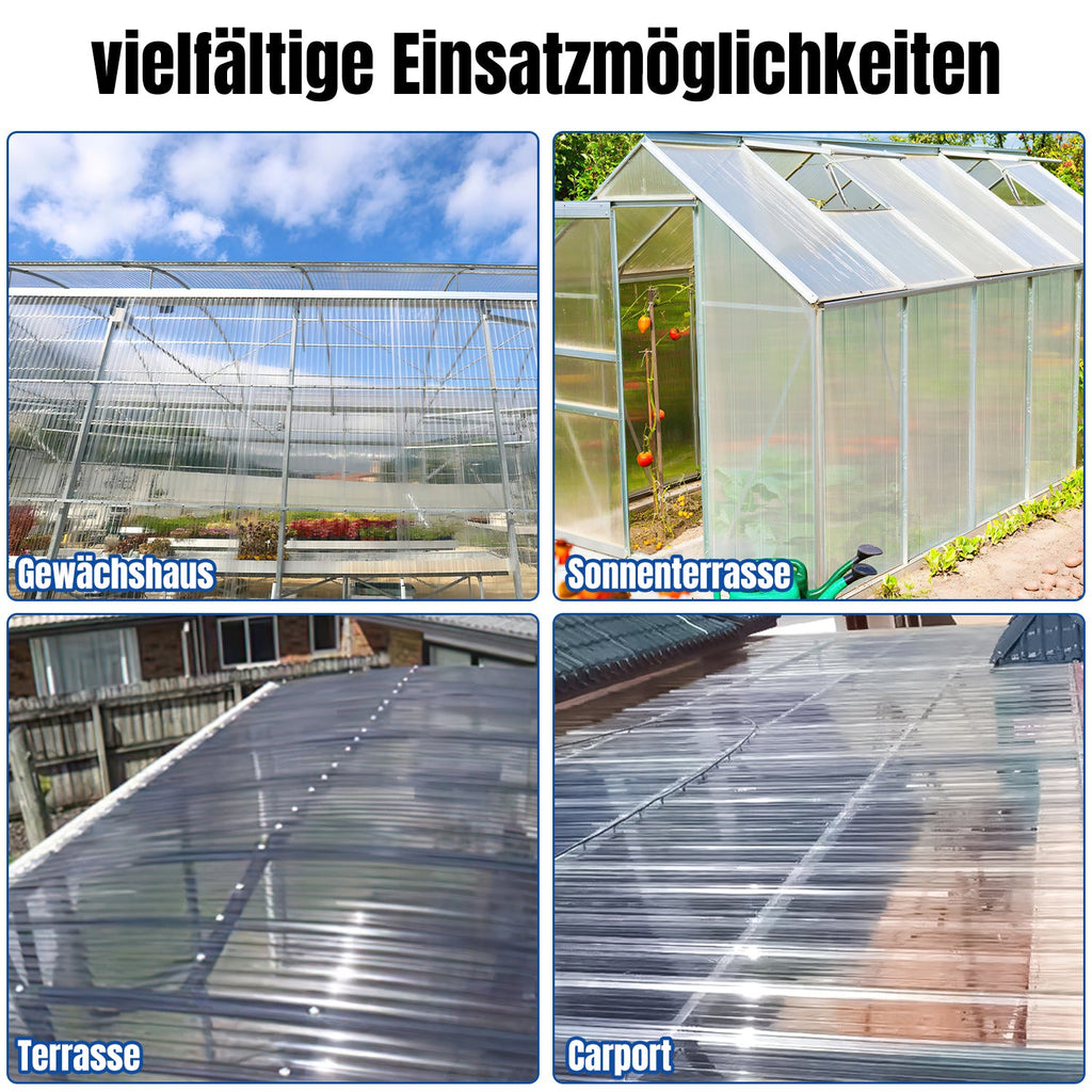 Cosmo Go FRP-Trapezblech Wellplatten 2mm für Dachplatten 3-10 Stück