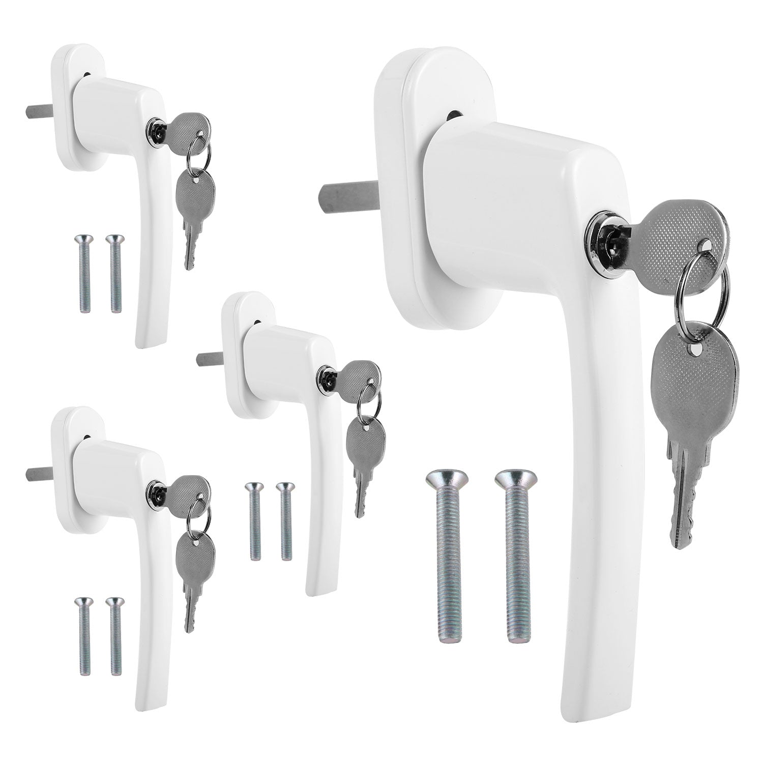 Cosmo Go Fenstergriff Abschließbar Aluminium mit Key