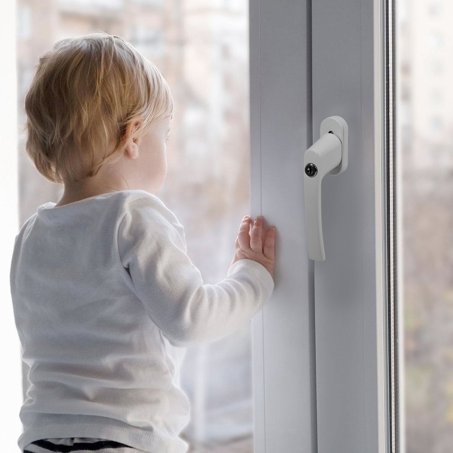 Cosmo Go Fenstergriff Abschließbar Aluminium mit Key