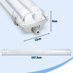 Cosmo Go LED Feuchtraumleuchte 2x 24W 150 cm T8 Kaltweiß/Neutralweiß
