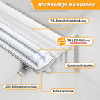Cosmo Go LED Feuchtraumleuchte 2x 24W 150 cm T8 Kaltweiß/Neutralweiß