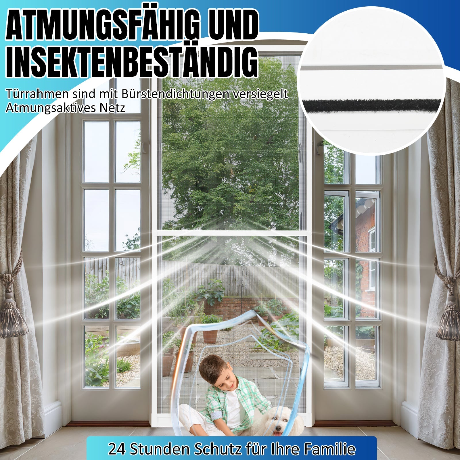 Cosmo Go Insektenschutz Fliegengitter Tür Alu