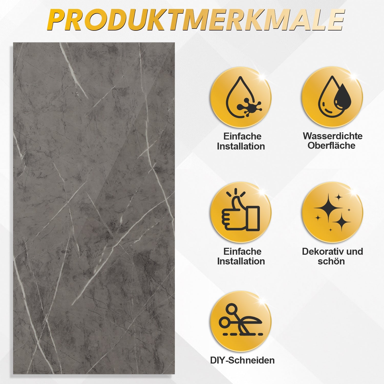 Cosmo Go Selbstklebende Wandpaneele Fliesenaufkleber 60x30cm 10x