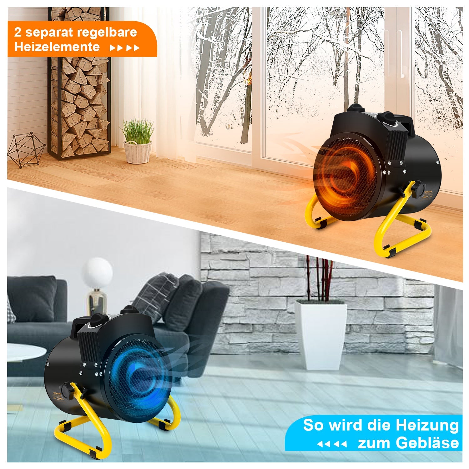 Cosmo Go Frostwächter mit Thermostat Gewächshaus 2000W IPX4