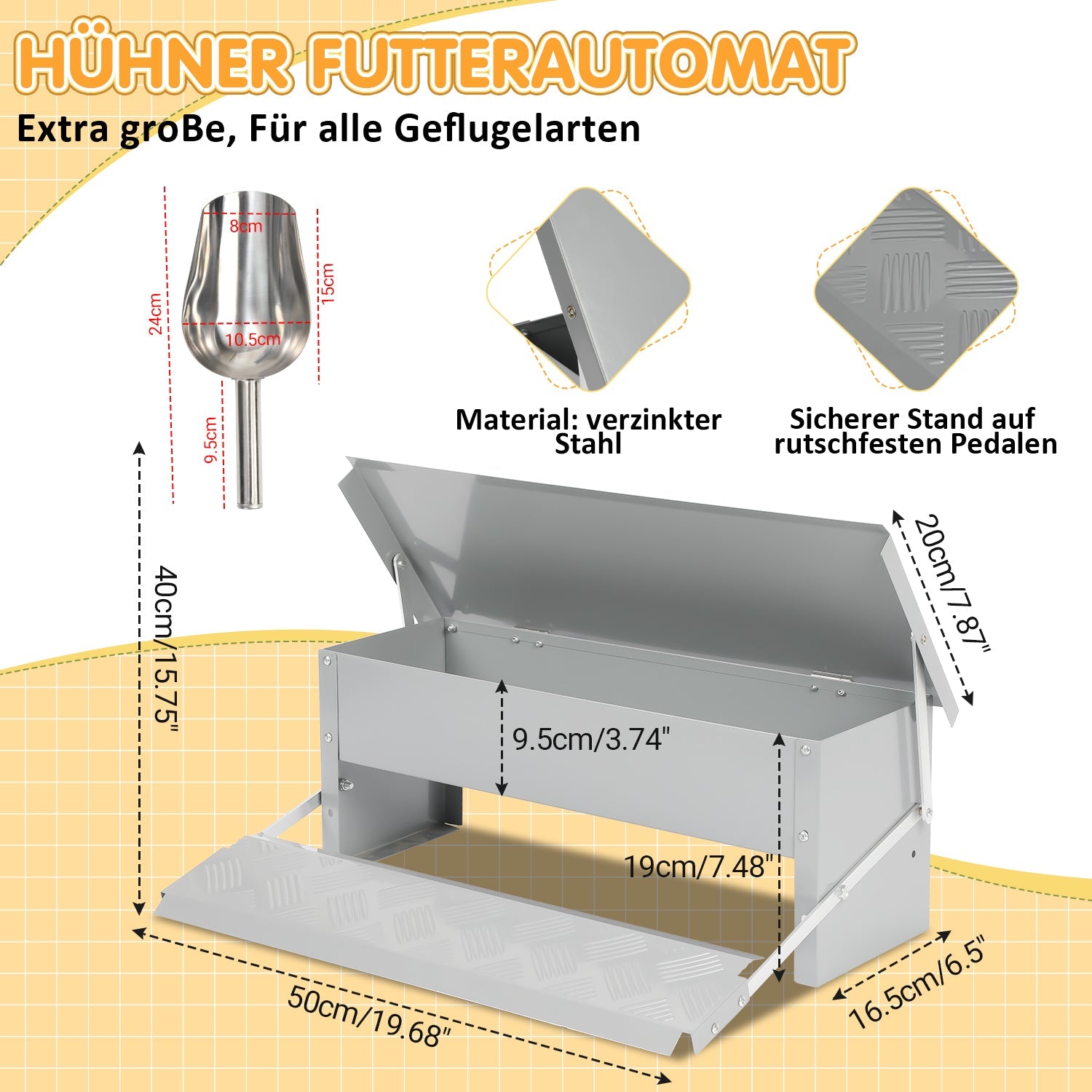 Cosmo Go Futterautomat Futterspender mit Handschuhe 5kg