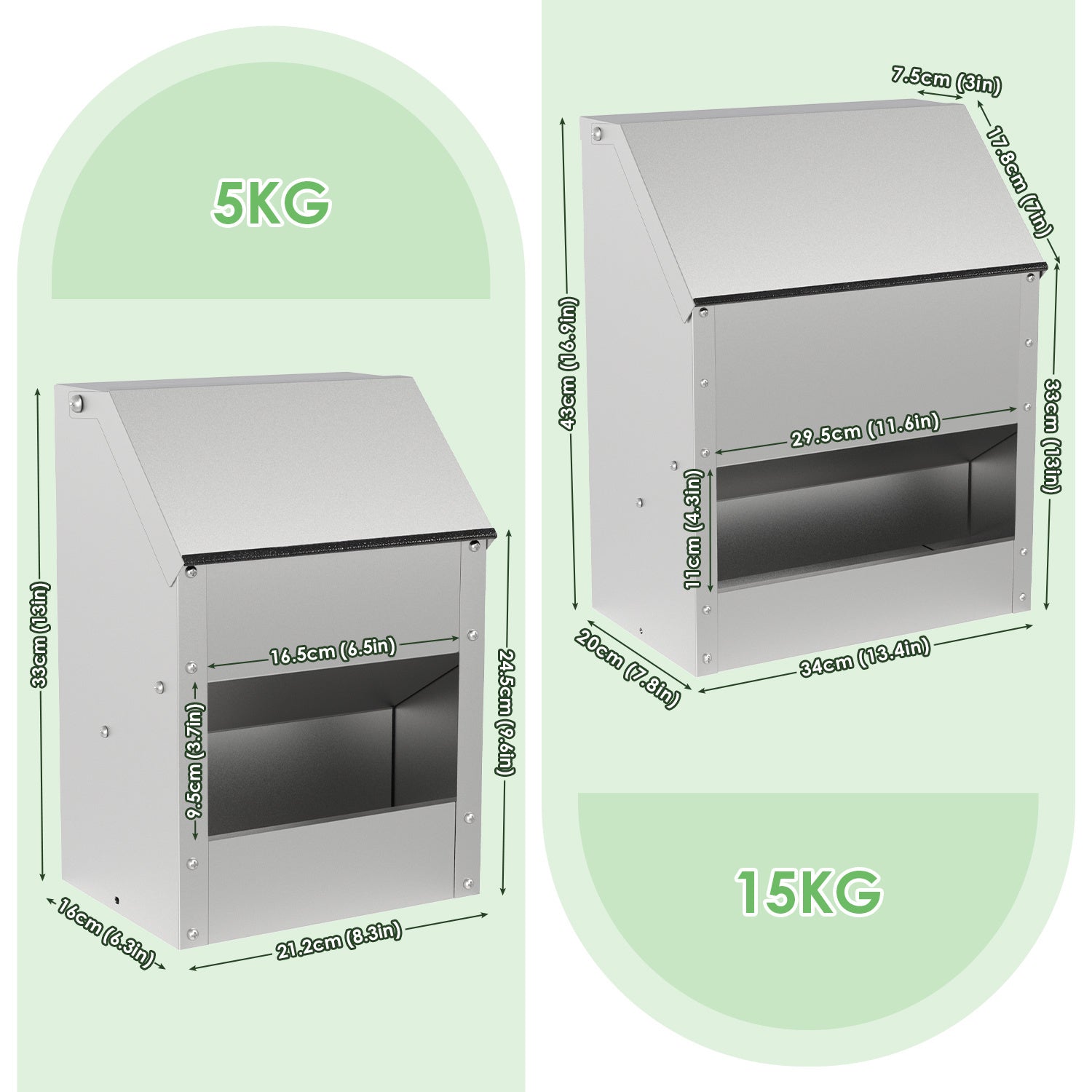 Cosmo Go Futterautomat Futterspender Edelstahl 5/15kg