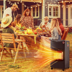 Cosmo Go Gasheizofen Gasheizer Keramik 4,2 KW mit Gasdruckregler und Adapter