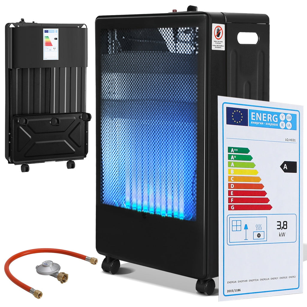 Cosmo Go Gasheizung 3800W Gasheizer für Gasflaschen Faltbarer