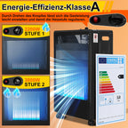 Cosmo Go Gasheizung 3800W Gasheizer für Gasflaschen Faltbarer
