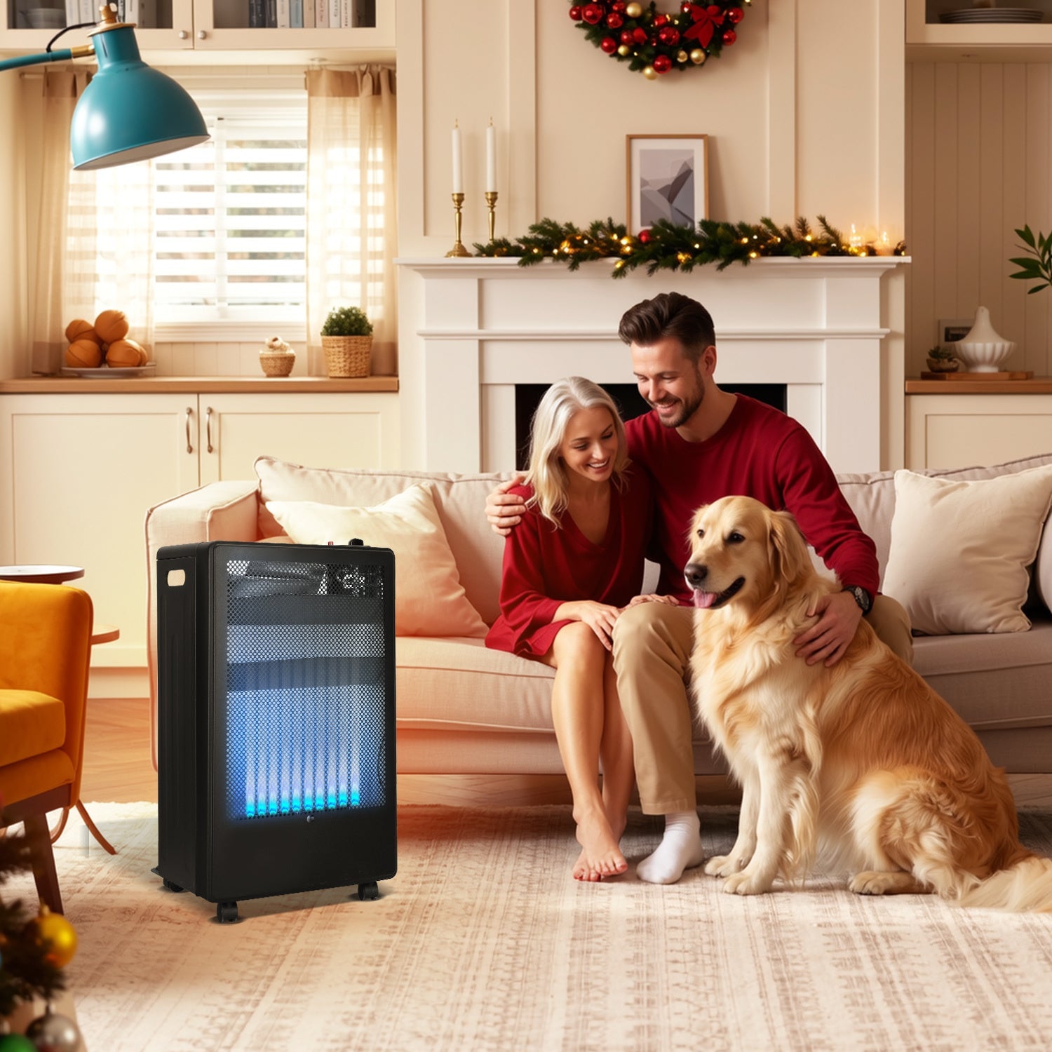 Cosmo Go Gasheizung 3800W Gasheizer für Gasflaschen Faltbarer
