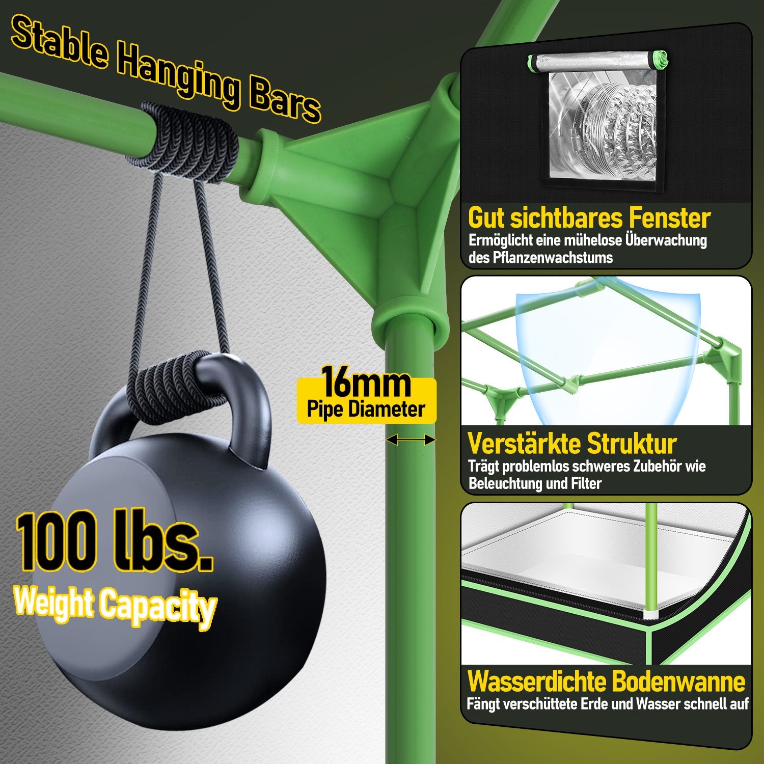 Cosmo Go Growzelt Growbox Komplettset Vollspektrum