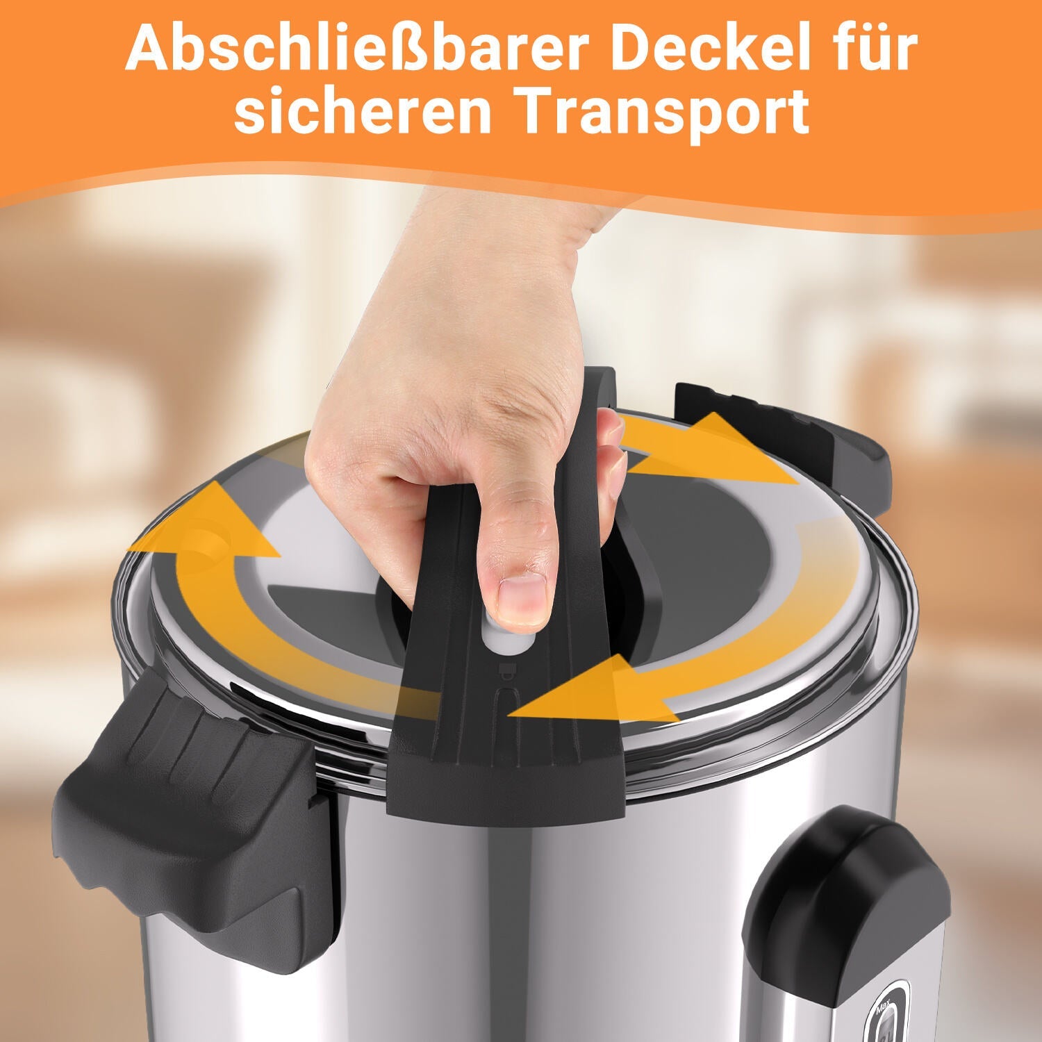 Cosmo Go Glühweinkocher Glühweintopf Edelstahl 1500W 8L