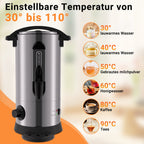 Cosmo Go Glühweinkocher Glühweintopf Edelstahl 1500W 8L
