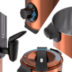 Cosmo Go 8 L Glühweinkocher Glühweinkessel inkl. 10 Tassen, Kupferfarbe