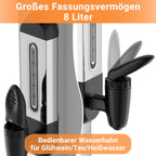Cosmo Go Glühweinkocher Glühweintopf Edelstahl 1500W 8L