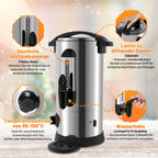 Cosmo Go Glühweinkocher Glühweintopf Edelstahl 1500W 8L