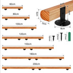 Cosmo Go Handlauf Treppengeländer Kiefernholz Halbrunde Wood